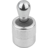 KIPP K0368.22038 LATERAL SPRING PLUNGER, SPRING FORCE W. SEAL D=6, D2=6, L1=4, ALUMINIUM, COMP:STEEL
