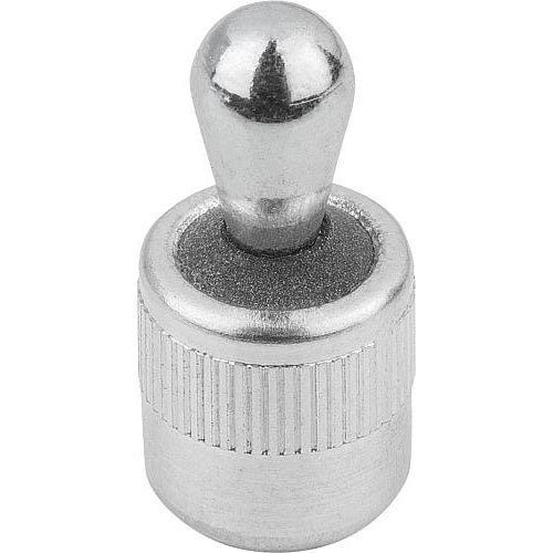 KIPP K0368.22088CP LATERAL SPRING PLUNGER, SPRING FORCE W. SEAL D=1/2, D2=1/2, L1=13, ALUMINIUM, COMP:STEEL