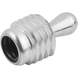 KIPP K0371.1075X20 LATERAL SPRING PLUNGER SPRING FORCE, WITH THREADED SLEEVE WITHOUT SEAL, D=M12 L=19, STEEL, COMP:STEEL