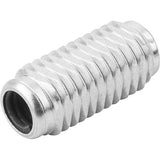 KIPP K0372.2020X12 LATERAL SPRING PLUNGER SPRING FORCE, WITH THREADED SLEEVE WITHOUT THRUST PIN, D=M12 L=11,5, FORM:B, STEEL,