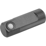 KIPP K0374.108 LATERAL SPRING PLUNGER SPRING FORCE, SINGLE SIDED, D=8 L=25, FORM:B, FREE-CUTTING STEEL, COMP:POLYACETAL