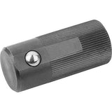 KIPP K0374.616 LATERAL SPRING PLUNGER SPRING FORCE, DOUBLE SIDED, D=16 L=35, FORM:D, FREE-CUTTING STEEL, COMP:STEEL