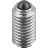 KIPP K0609.12 SPRING PLUNGER SPRING FORCE D=M12 L=22, STAINLESS STEEL, COMP:BALL CERAMIC, PU=10