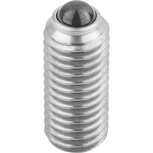 KIPP K0610.05 SPRING PLUNGER, HEXAGON SOCKET, SPRING FORCE, D=M05, L=14, STAINLESS STEEL, COMP:BALL CERAMIC