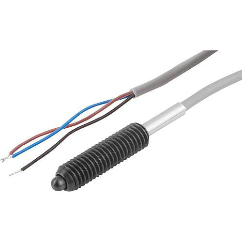 KIPP K0656.5061 SPRING PLUNGER SPRING FORCE, WITH STATUS SENSOR, NORMALLY CLOSED D=M06, L=27, L1=3, STEEL, COMP:PIN STEEL, PU=1