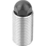 KIPP K0977.2112 SPRING PUSH-PULL PLUNGER SPRING FORCE, WITH ROTATION LOCK D=M12X1,5 L=20, FORM:H, STEEL, COMP:PIN STEEL