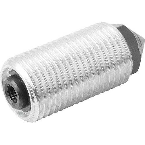KIPP K0977.3120 SPRING PUSH-PULL PLUNGER SPRING FORCE, WITH ROTATION LOCK D=M20X1,5 L=34, FORM:K, STEEL, COMP:PIN STEEL