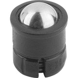 KIPP K1171.05 SPRING PLUNGER SPRING FORCE, SMOOTH VERSION, D=5 L=6, PLASTIC, COMP:STAINLESS STEEL