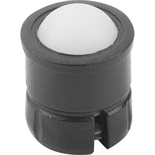 KIPP K1171.210 SPRING PLUNGER SPRING FORCE, SMOOTH VERSION, D=10 L=13,5, PLASTIC, COMP:POM, PU=50