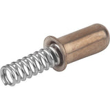 KIPP K1277.323013 SPRING SLEEVE ROUNDED, FORM:C W. COLLAR L=13, D=4,1, D1=3 STAINLESS STEEL, COMP:STAINLESS STEEL