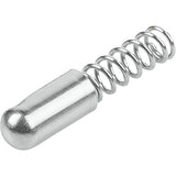KIPP K1277.123016 SPRING SLEEVE ROUNDED, FORM:A WITHOUT COLLAR L=16, D1=3 STAINLESS STEEL, COMP:STAINLESS STEEL
