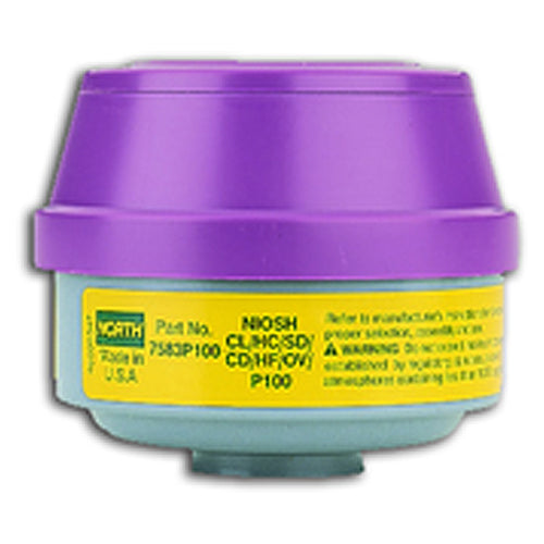 North Safety KB407583P100A Organic Vapor/Acid Gasses - Filter Cartridges