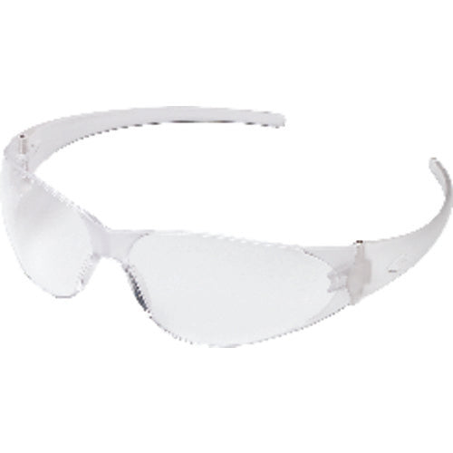 Crews KB85CK110 Safety Glasses - Clear Coated Lens - Clear Frame