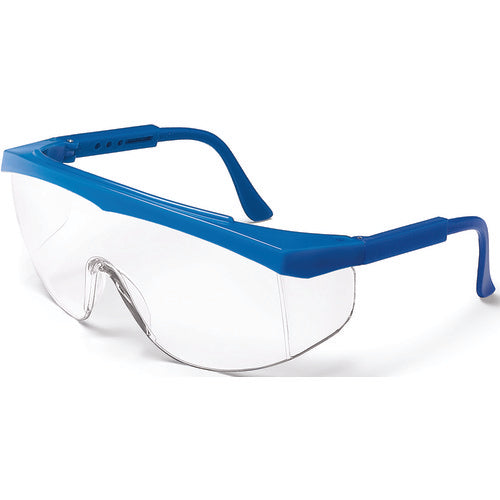 Crews KB85SS120 Safety Glasses - Clear Lens - Blue Frame - SS1 Style