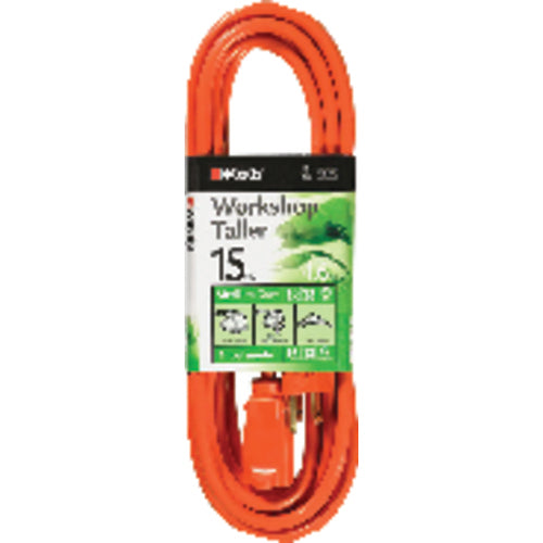 Woods KD600266 Extension Cord - 15' Medium Duty 1-Outlet (Outdoor Style)