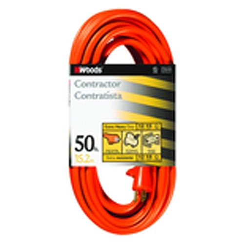 Woods KD600529 Extension Cord - 50' Extra HD 1-Outlet (Outdoor Style)