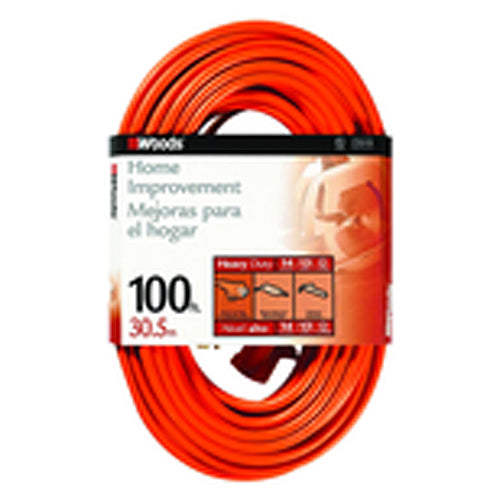 Woods KD600627 Extension Cord - 100' HD 1-Outlet (Outdoor Style)