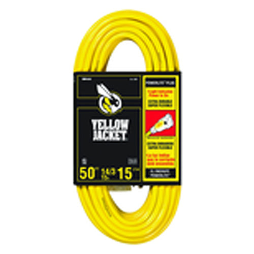Yellow Jacket KD602887 Extension Cord - 50' Heavy Duty 1-Outlet (Powerlite)
