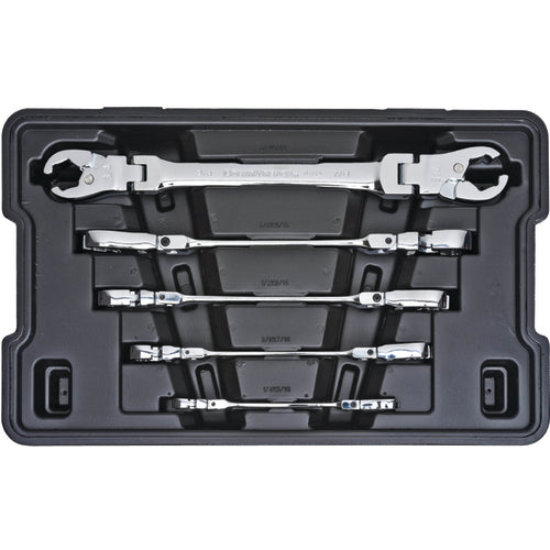 Gearwrench KP6589101D 6 Pc. - Metric Ratcheting Flare Nut Wrench Set