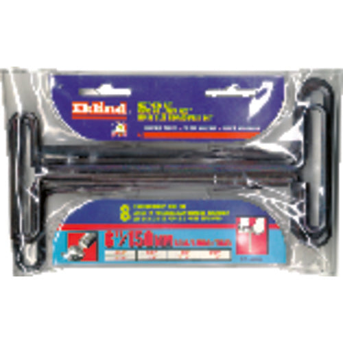 Eklind KM5033610 10 Pieces-3/32"-3/8" T-Handle Style-6" Arm-Hex Key Set with Plain Grip