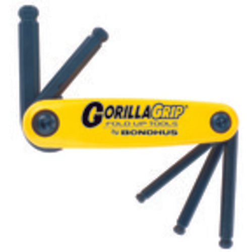 Bondhus KN5312894 5 Pieces-3/16"-3/8" Fold Up Style - Ball End Hex Key Set