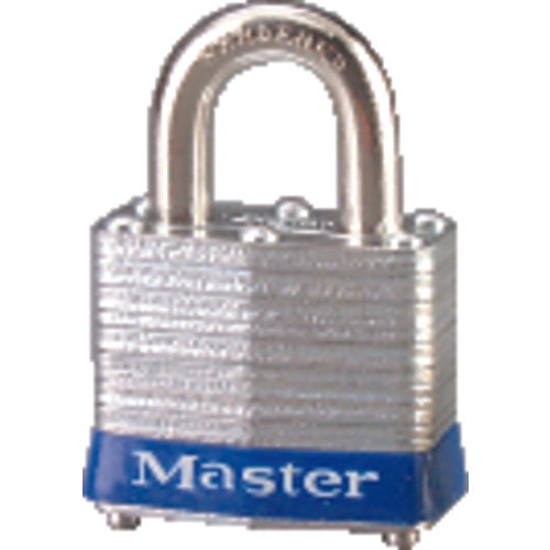 Master Lock KP903KA Commercial Steel Padlock 19/16" Body Width; Keyed: Alike; Silver