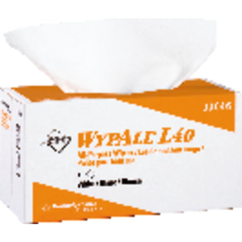 Kimberly-Clark LM553046 10.8 x 10'' - Package of 90 - WypAll L40 Pop-Up Box