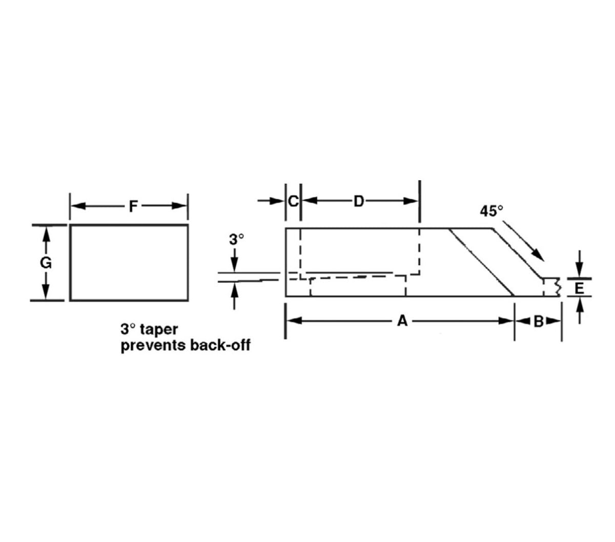 JERGENS CLAMP, LARGE TOE, HIGH GRIP, STEEL 4-11/16, LARGE TOE CLAMP - 46977