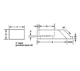 JERGENS CLAMP, LARGE TOE, HIGH GRIP, STEEL 4-11/16, LARGE TOE CLAMP - 46977