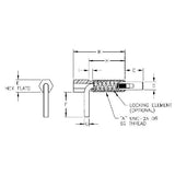 TE-CO 54307X Steel Locking Handle Retractable Spring Plunger 1/2-13 YELLOW NO NYLOK