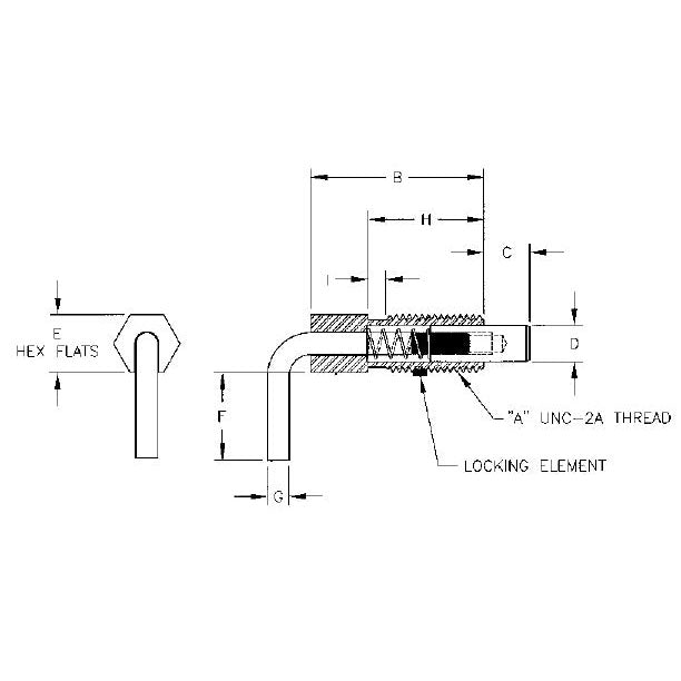 Te-Co 54362 Steel Stubby Non-Locking Lever Type Retractable Spring Plunger 1/2-13