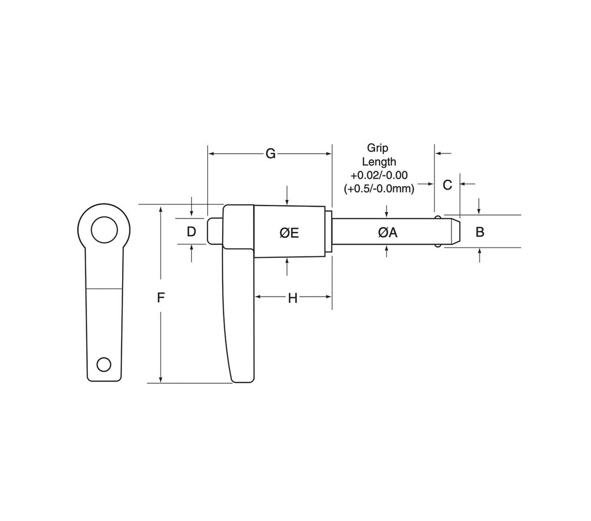 JERGENS KLP, L-HANDLE, 3/16 X 1.50 SS - 801404