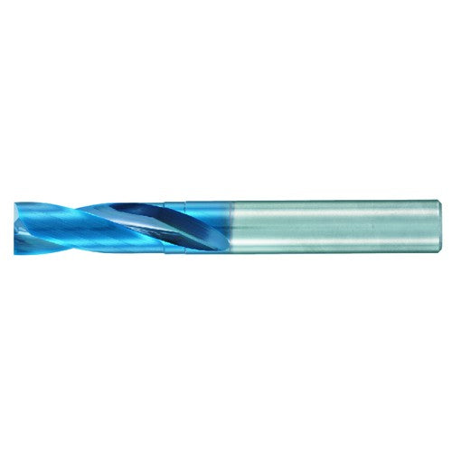 Nachi America Inc AC86713219 2.6 mm Dia. × 4 mm Shank × 12 mm Flute Length × 50 mm OAL, 2xD, 180°, Aqua EX, 2 Flute, External, Round Solid Carbide Drill