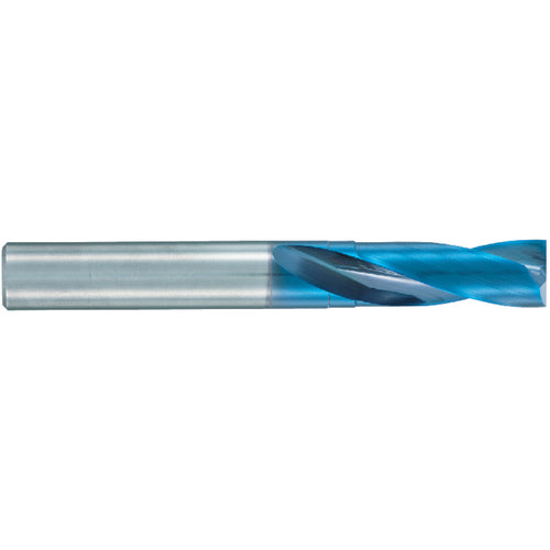 Nachi America Inc AC860713873 11.7 mm Dia. × 5.7 mm Shank × 54 mm Flute Length × 90 mm OAL, 2xD, 180°, Aqua EX, 2 Flute, External, Round Solid Carbide Drill