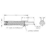 TE-CO 57102X HEX NOSE PLGR LONG TRAVEL HVY 3/4-10 NO NYLOK
