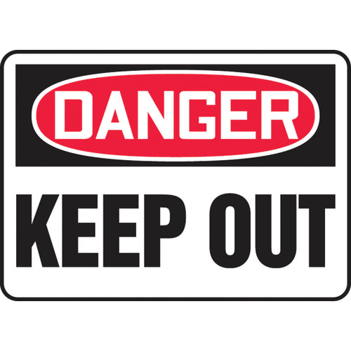 Accuform KB70535V Sign, Danger Keep Out, 10
