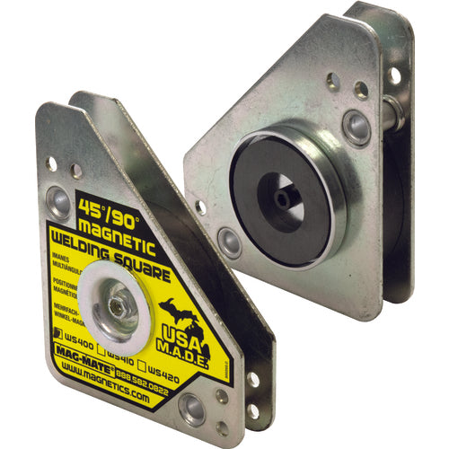 Mag-Mate NE70WS400AX3 Magnetic Welding Square - 3 Sided Mid Size 75 lbs Holding Capacity