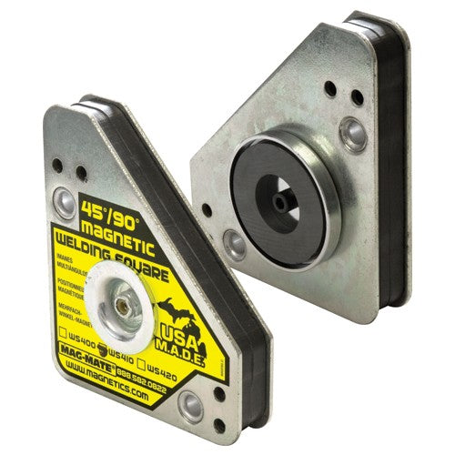 Mag-Mate NE70WS410AX3 Magnetic Welding Square - 3 Sided Mid Size Covered 75 lbs Holding Capacity