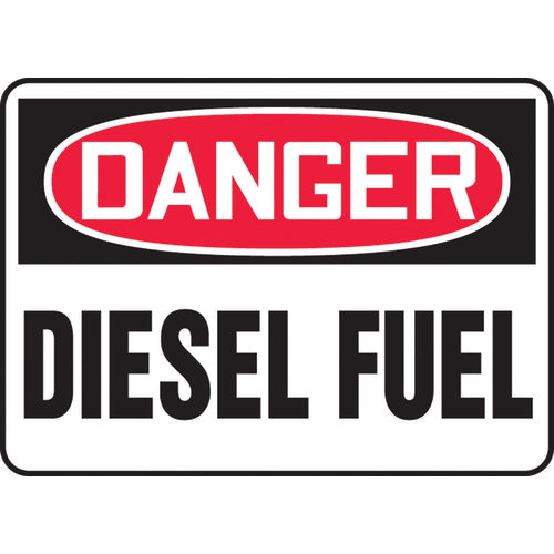 Accuform KB70675V Sign, Danger Diesel Fuel, 10