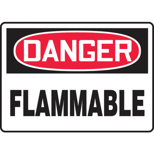 Accuform KB70685V Sign, Danger Flammable, 10