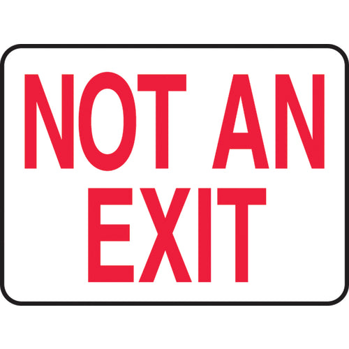 Accuform KB70650A Sign, Not An Exit, 7