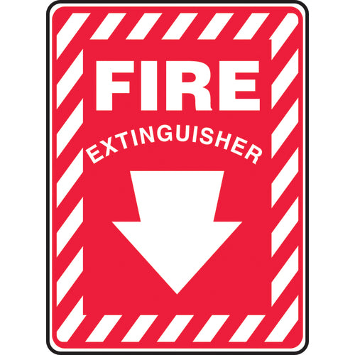 Accuform KB70865V Sign, Fire Extinguisher, 14