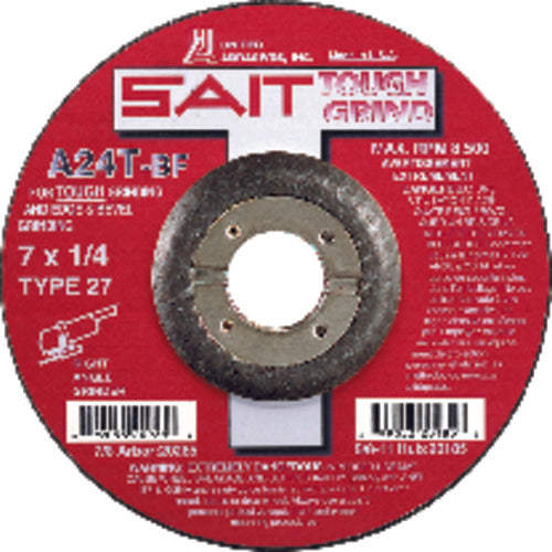 United Abrasives MG4120015 4" x 1/4" x 5/8" - Aluminum Oxide A24N - Depressed Center Wheel