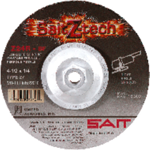 United Abrasives MG4122604 7" x 1/4" x 7/8" - Zirconium 24 Grit Type 27 - Cut-Off Wheel