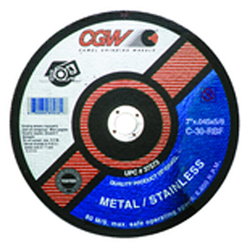 CGW MG9059110 7" x 3/32" x 5/8" - C24-RBF - Silicon Carbide Reinforced Cut-Off Wheel