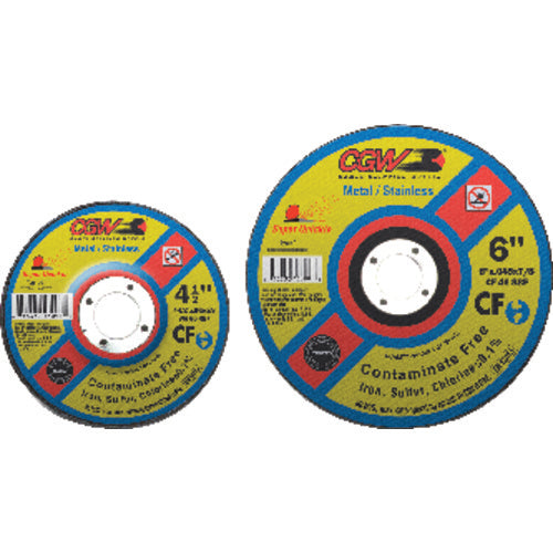 CGW MG9045042 4-1/2" x 0.045" x 7/8" - Aluminum Oxide 60 Grit Type 1 - Cut-Off Wheel