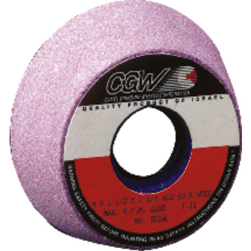 CGW MG9058056 4" x 3" x 1-1/2" x 1-1/4" - Aluminum Oxide (AZ) / 60K Type 11 - Tool & Cutter Grinding Wheel