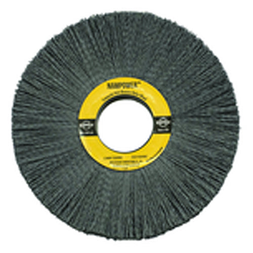 Brush Research MJ73GD6124120SN 6" x 1/2"-0.040"/120 Grit - Composite Hub Nylon Abrasive Wheel