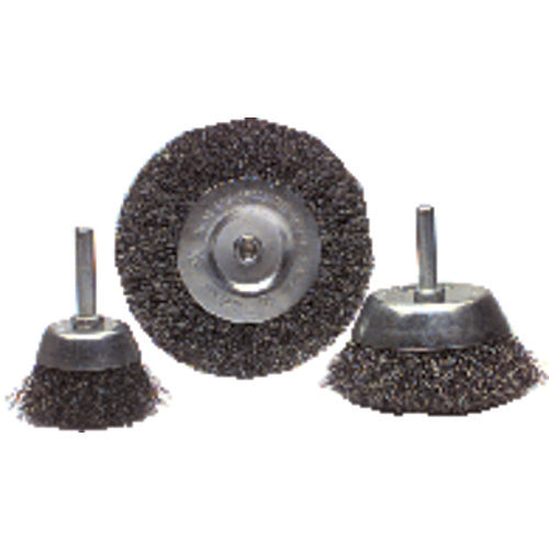 Weiler MK5036496 2 3/4" Diameter - Crimped Steel Wire Stem Mounted Brush