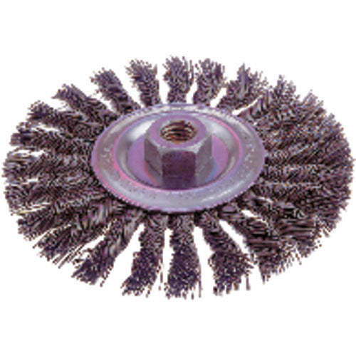 Osborn International MK6026061 8" Diameter-5/8" Arbor Hole - Knot Type Steel Wire Straight Wheel